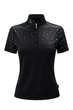 Funktionsshirt Star Gold Mesh - Black - Glitter Edition - Young Riders