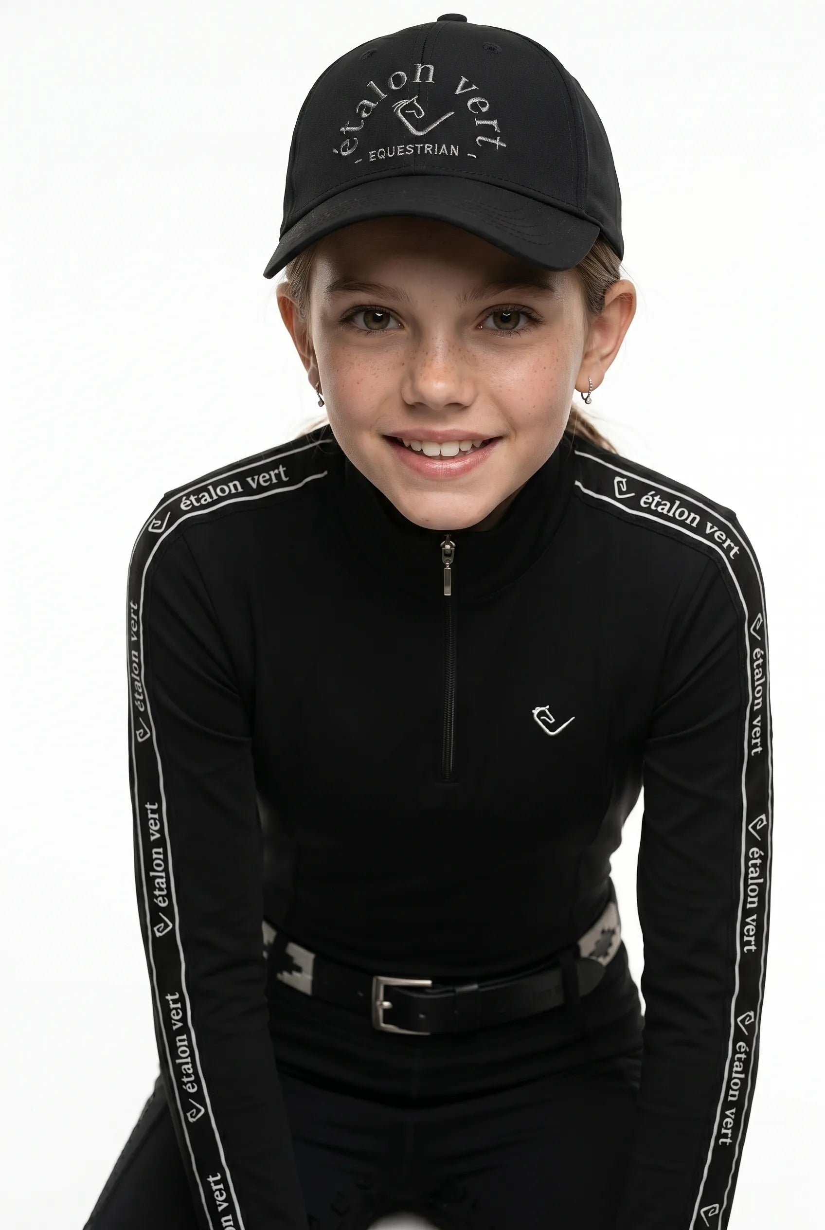 Funktionsshirt Casall Langarm - Black / White - Young Riders