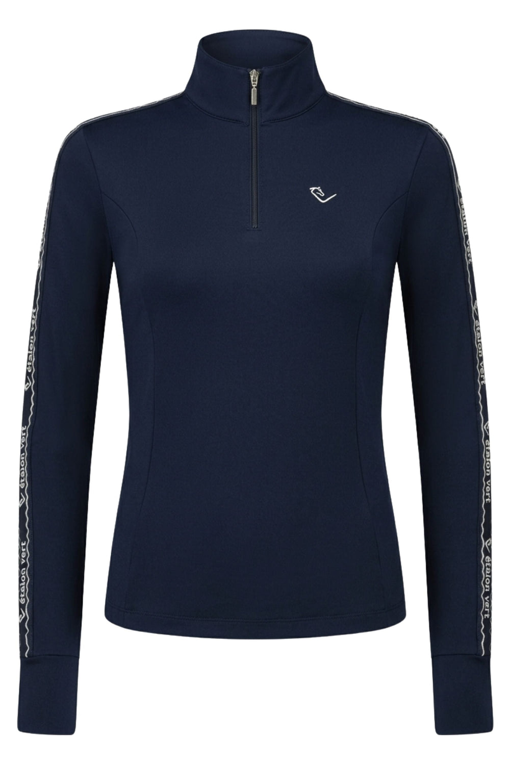 Casall Long-Sleeve Performance Shirt - Navy / White - Young Riders