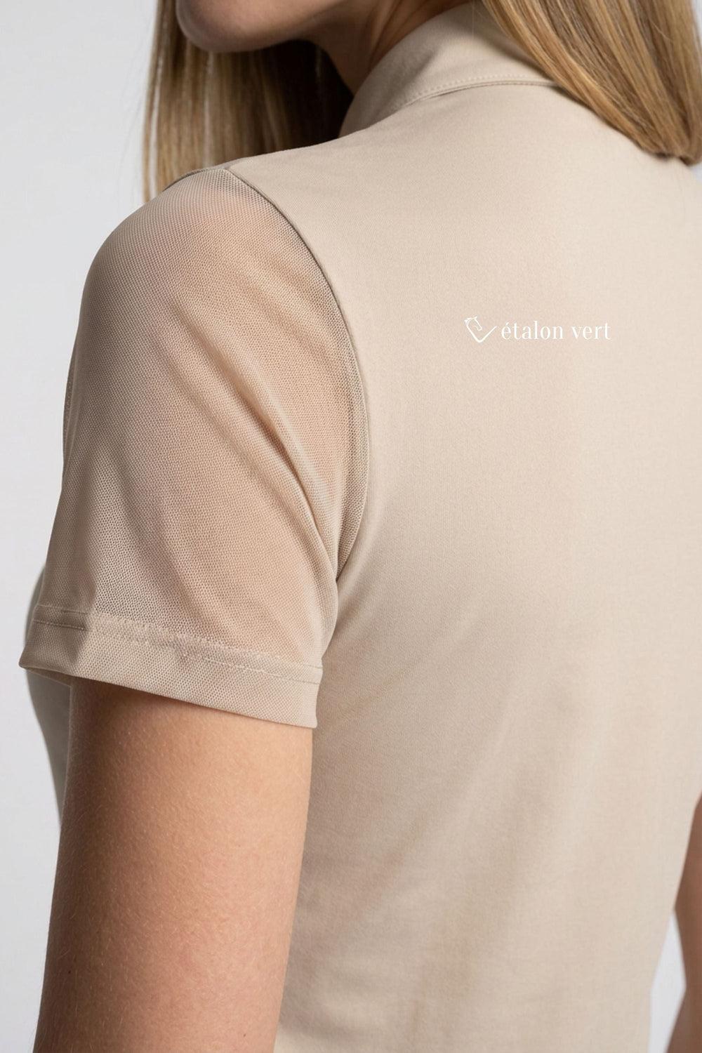 Maille Star Gold à manches courtes - Beige