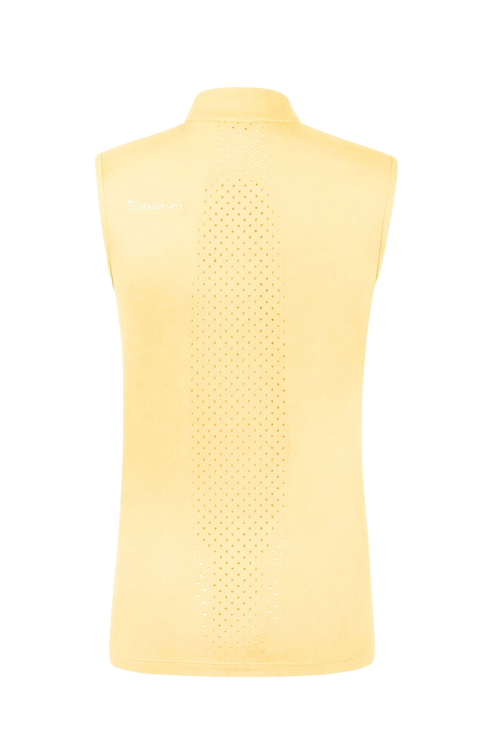 Star Gold Young Riders Sleeveless Perforated Functional Shirt - Butter Yellow