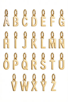 Charm - Buchstaben - Gold