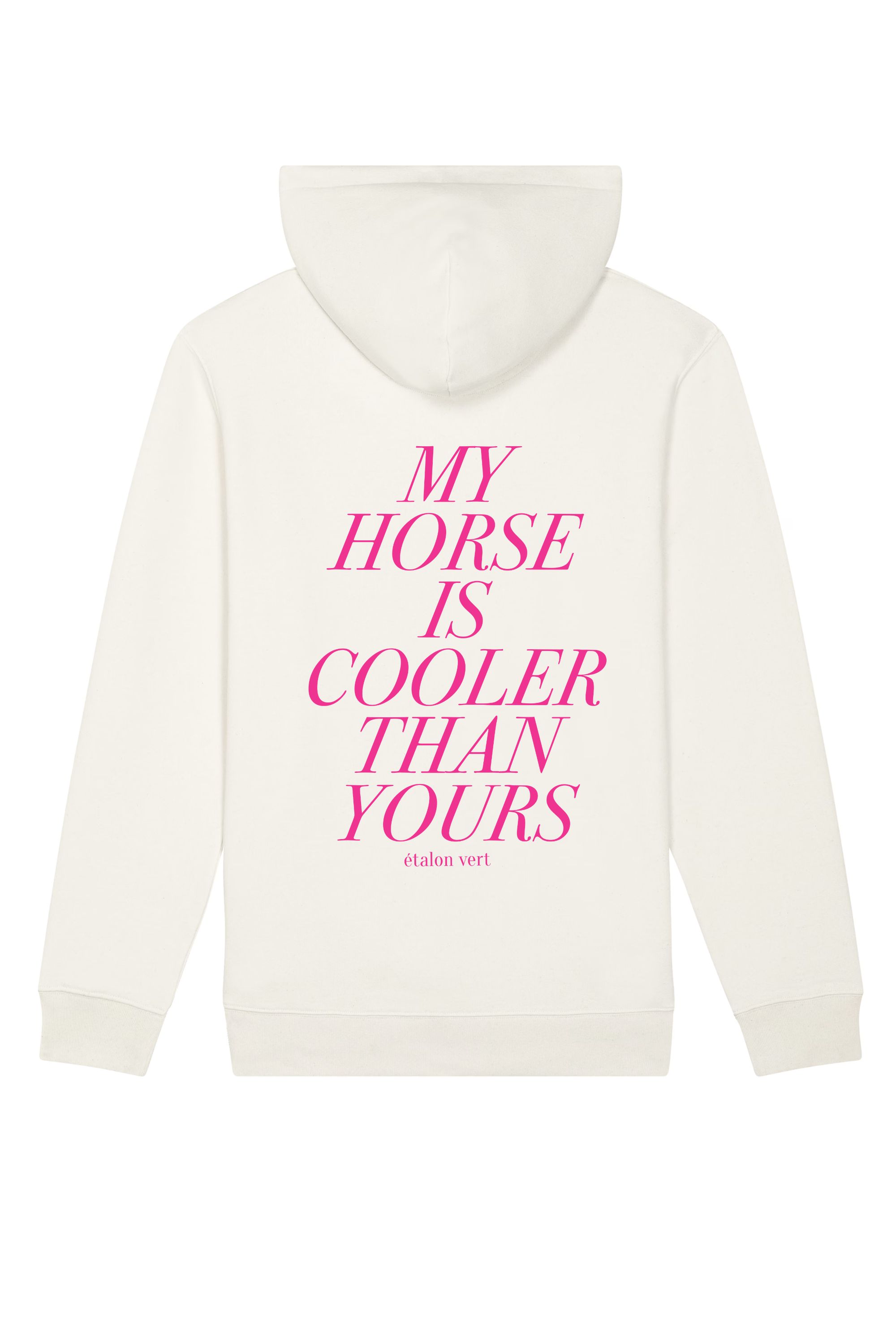 Oversize Fit Hoodie - My Horse is cooler than yours - OFF White