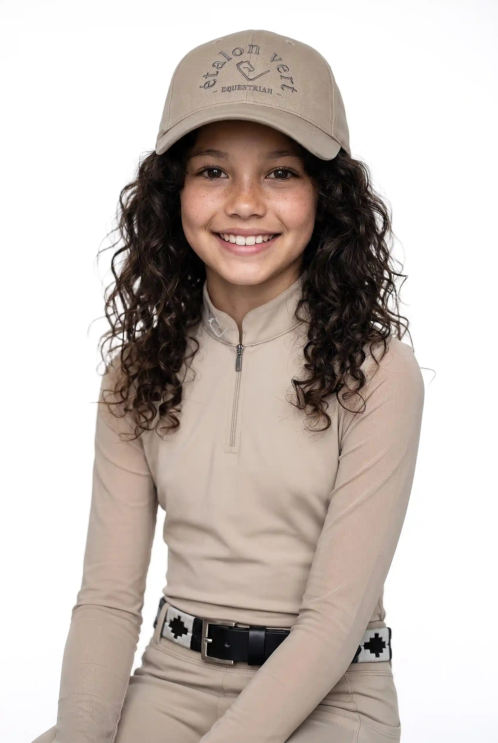 Contendro 2.0 functioneel shirt lange mouw - mesh - beige - Young Riders