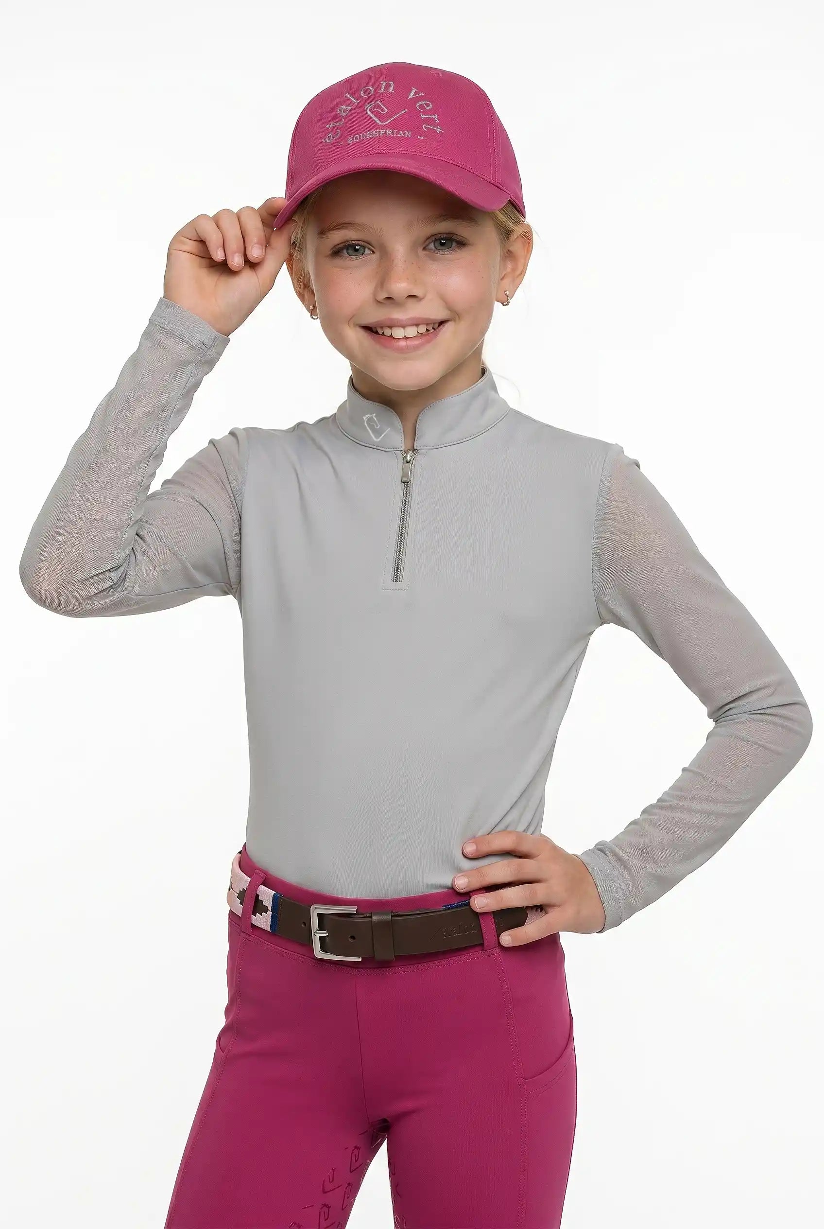 Contendro 2.0 Funktionsshirt Langarm - Mesh - Light Grey - Young Riders