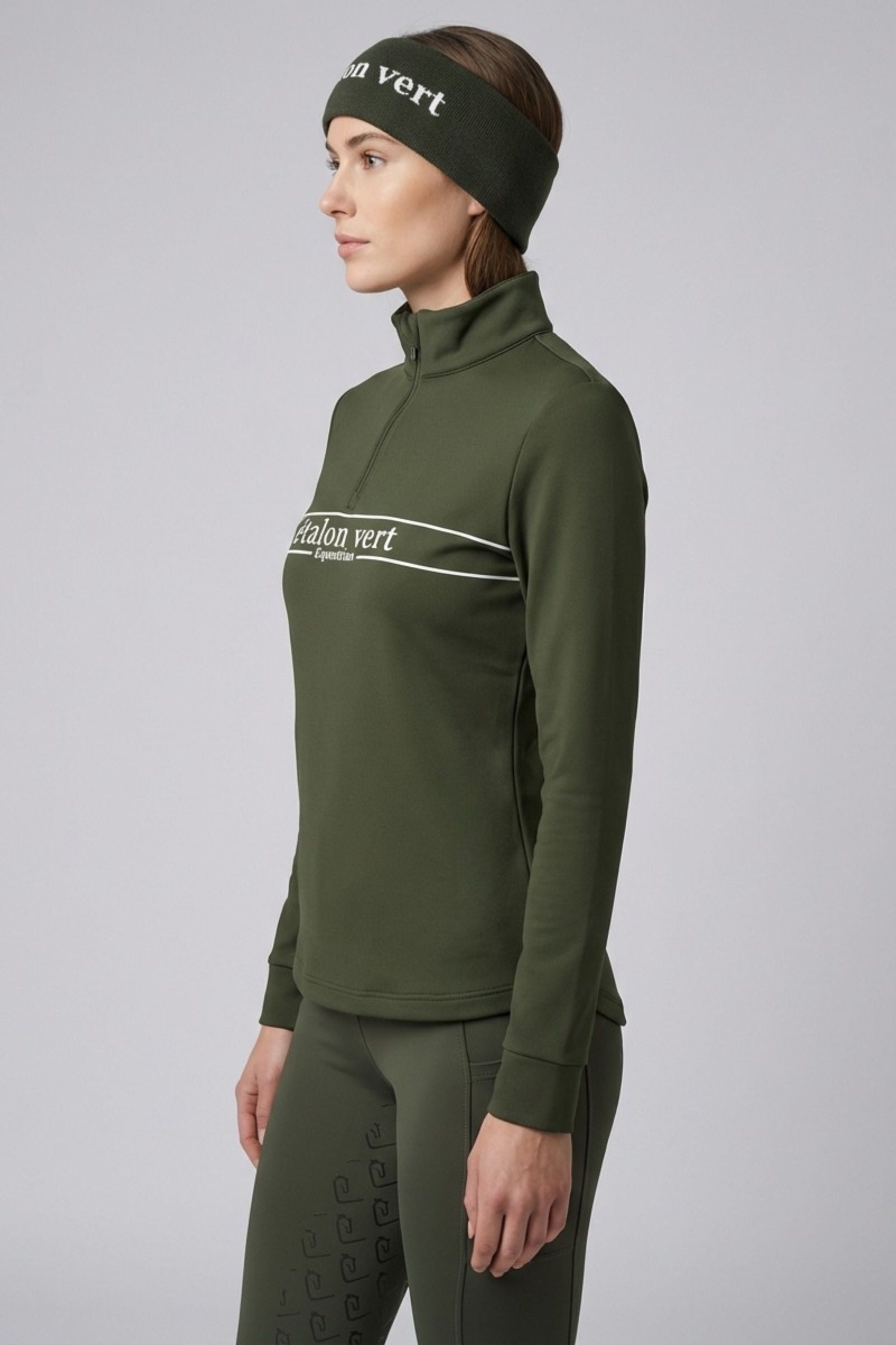 Zip Pullover - Etalon Equestrian - Olive