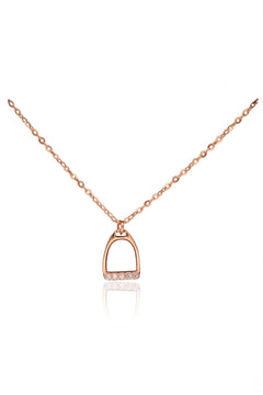 Halskette - Steigbügel - Roségold