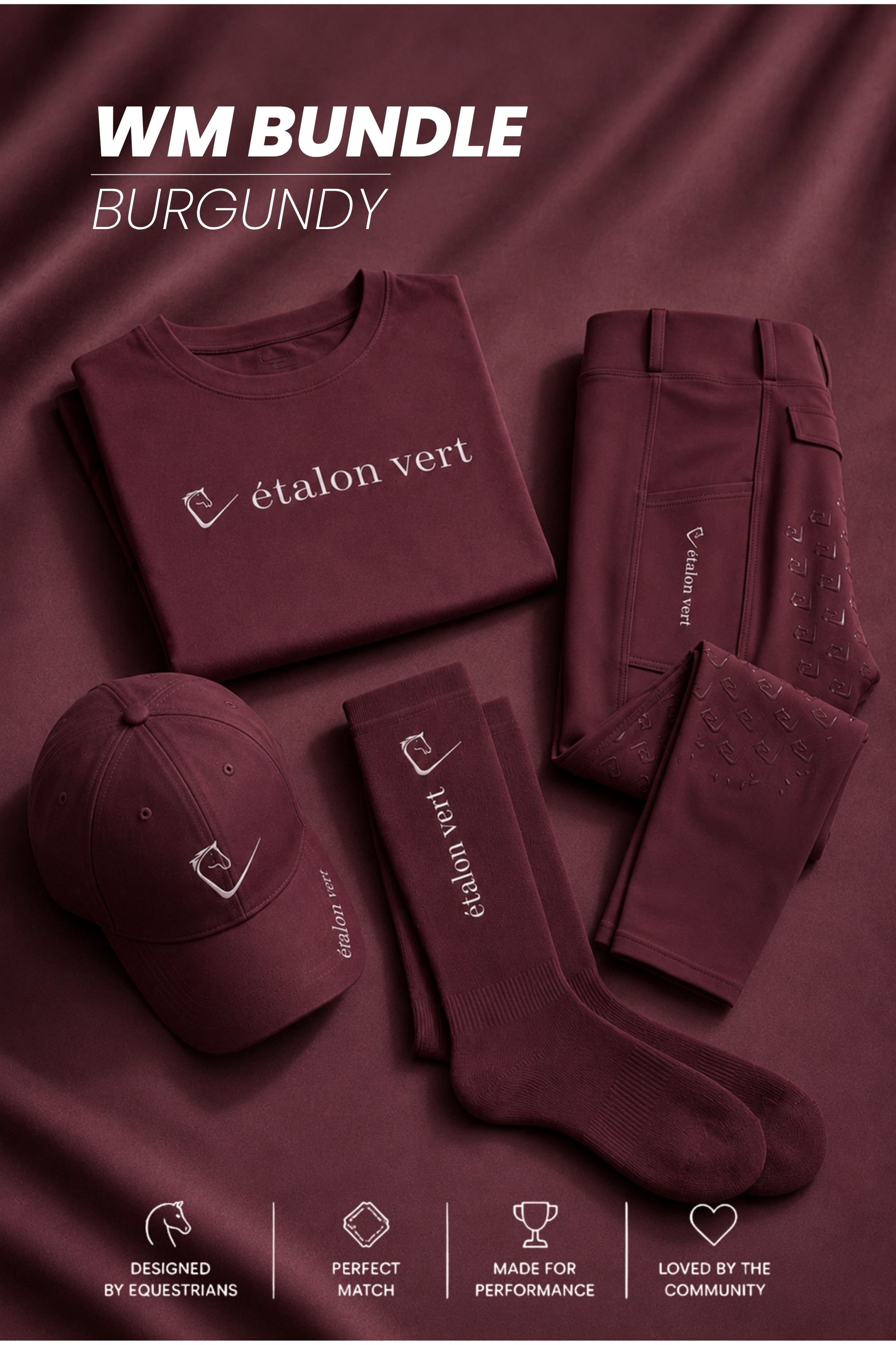 étalon vert WM-Bundle - Burgundy