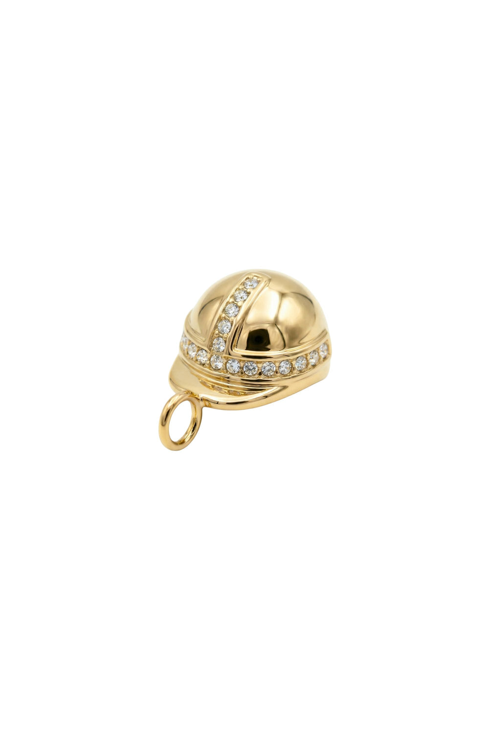 Charm pour collier – Casque – Or