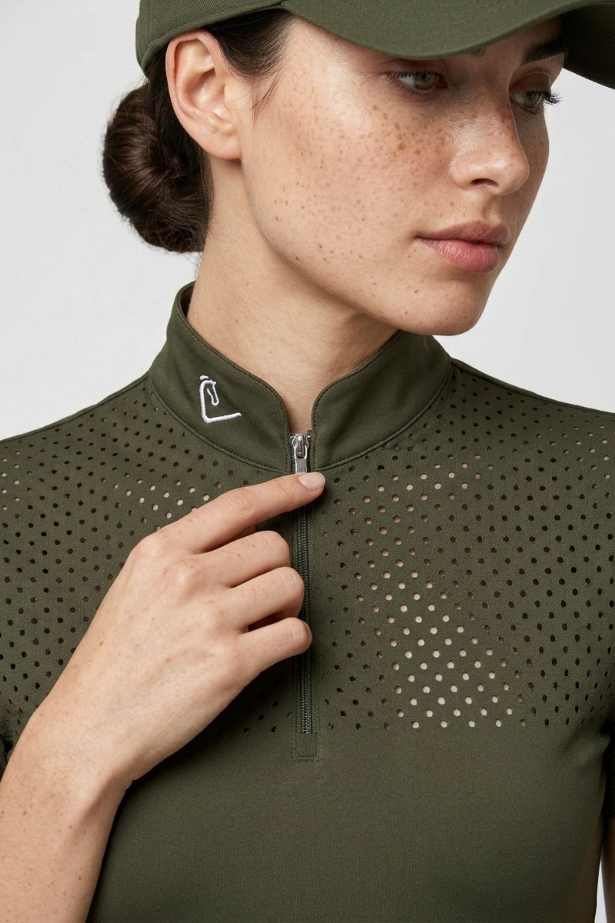 Funktionsshirt Star Gold Kurzarm perforiert - Olive