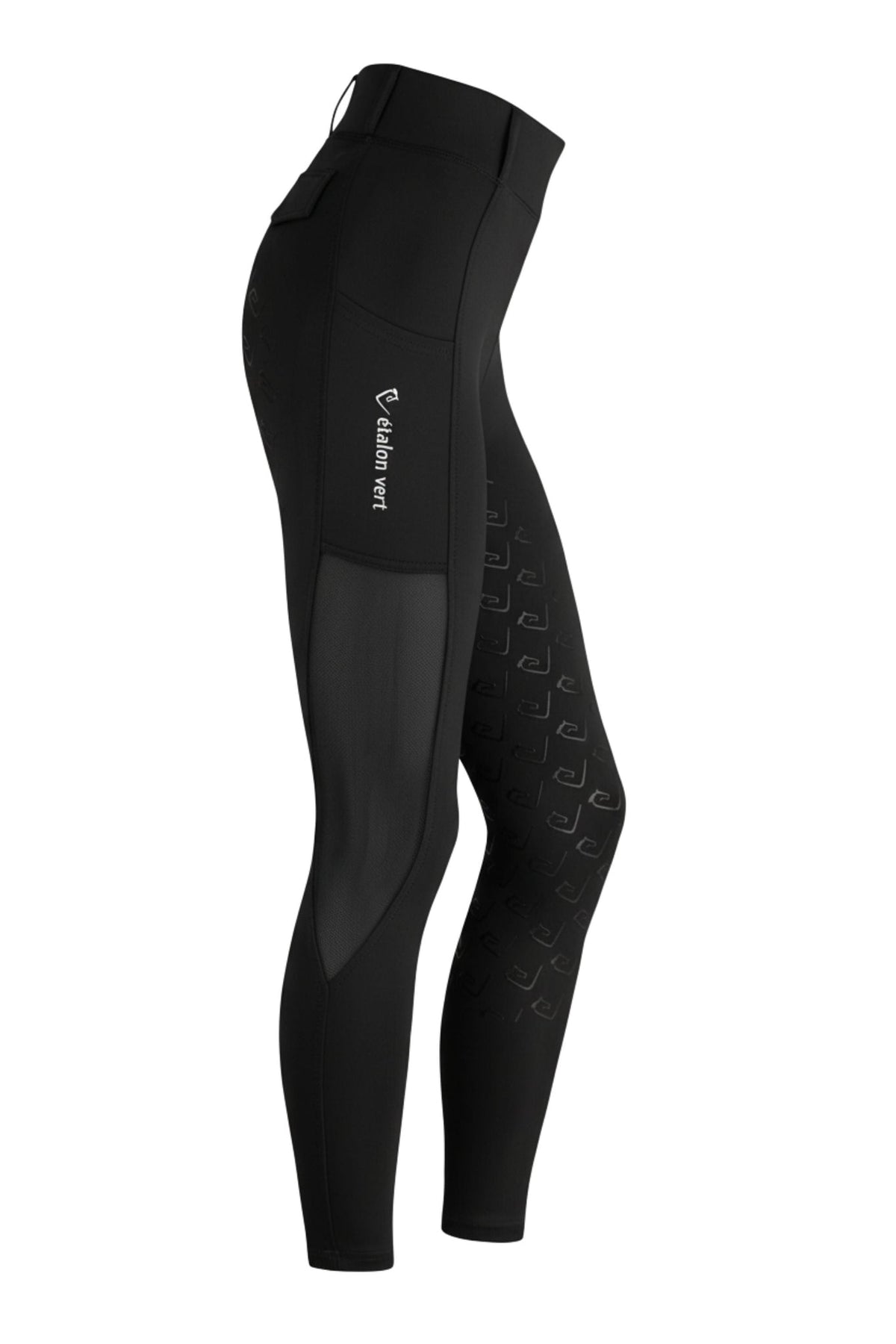 Chacco 2.0 - Fullgrip Leggings - Mesh Summer Edition - Black - Young Riders