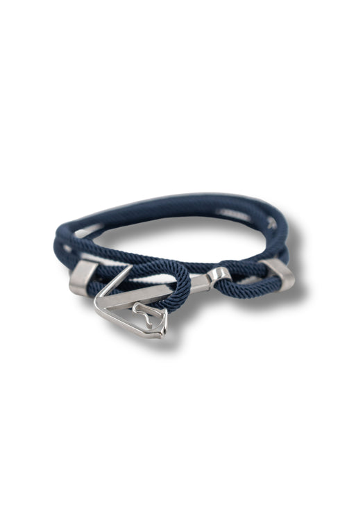 Signature Bracelet - Navy/Silver