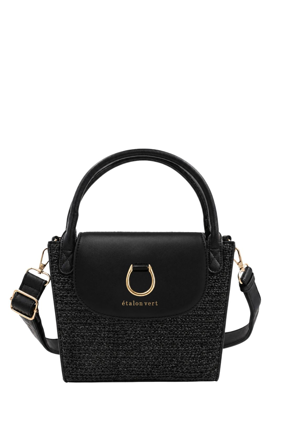 étalon vert x WIND & VIBES Mini Roma Bast Black/Gold - Hufeisen