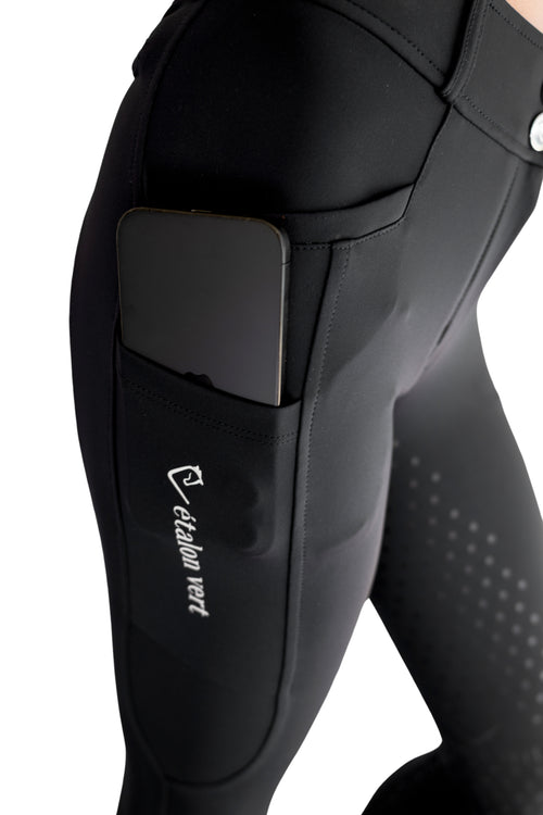 Belissimo 2.0 - Compression Reithose Vollgrip - Black