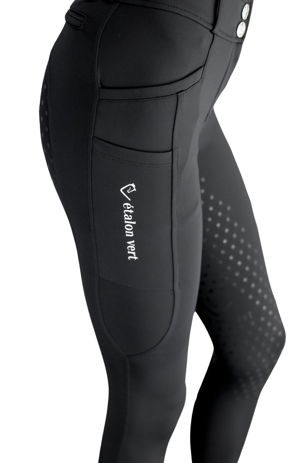 Belissimo 2.0 Reithose mit Leggings Komfort Vollgrip - Black