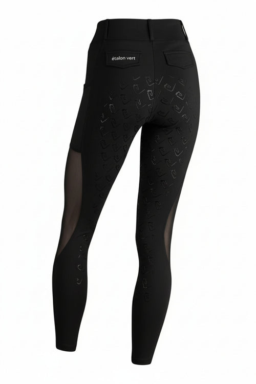 Chacco 2.0 - Leggings Fullgrip - Mesh Summer Edition - Black - Young Riders