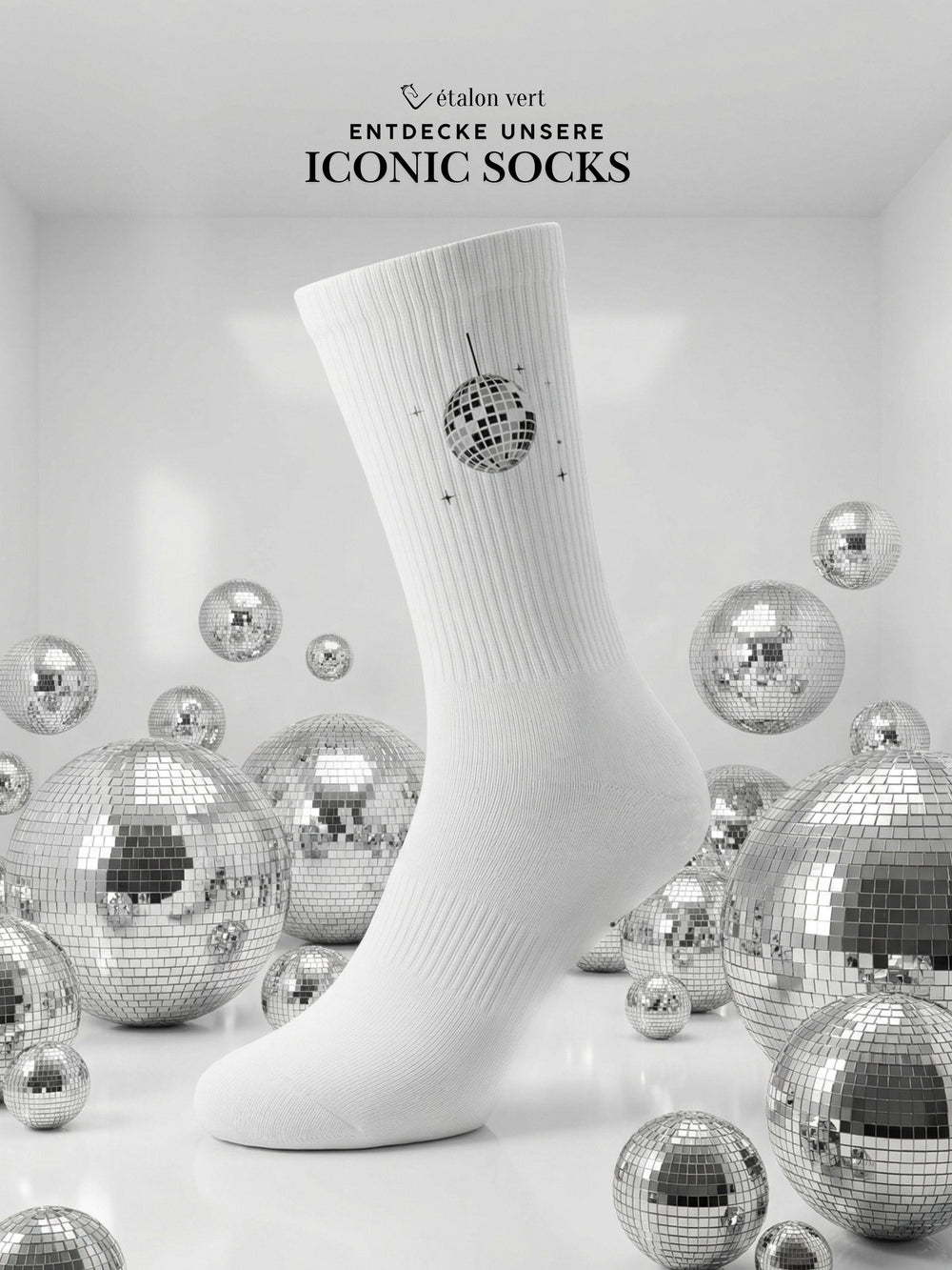 Sports socks - disco ball icon
