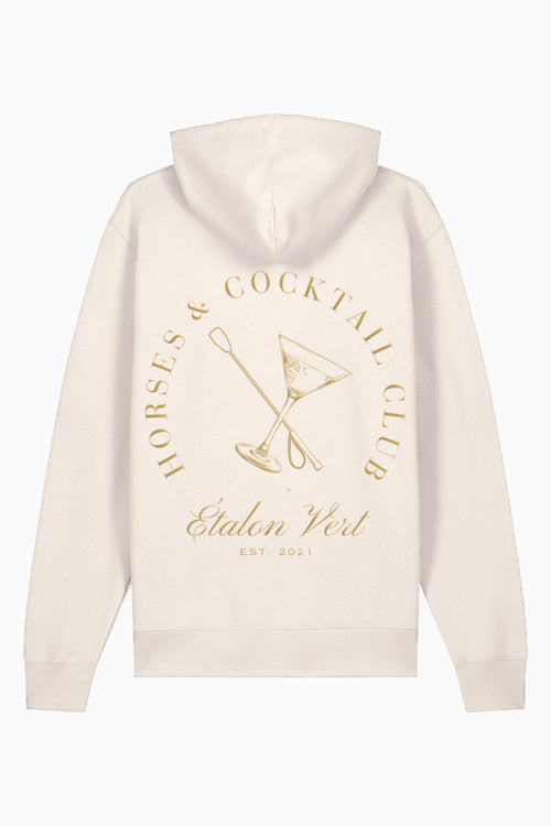 Pharos 2.0 Oversize Fit Hoodie - Horses & Cocktail Special Edition - Gold/Off-White