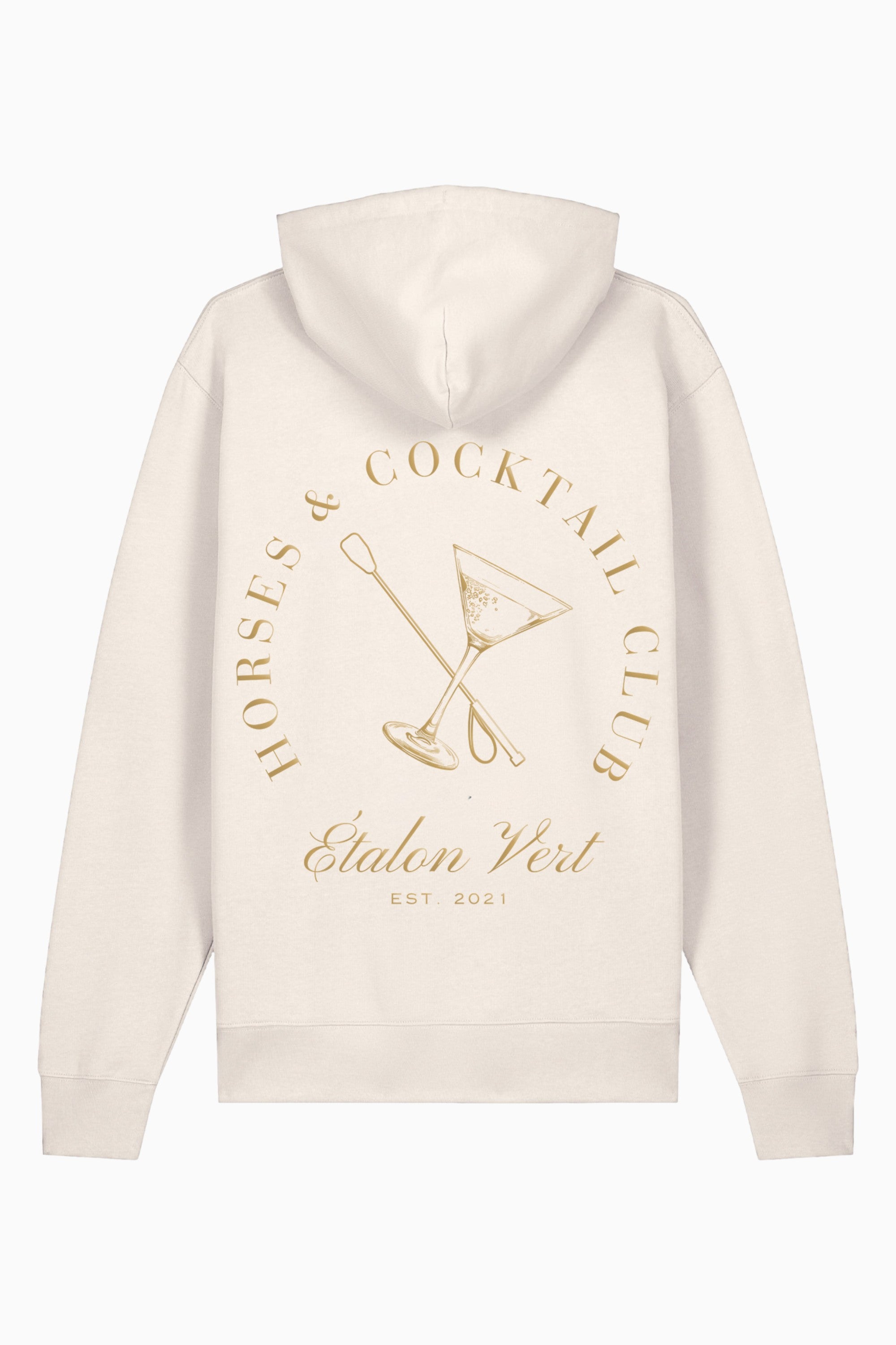 Pharos 2.0 Oversize Fit Hoodie - Horses & Cocktail Special Edition - Gold/Off-White