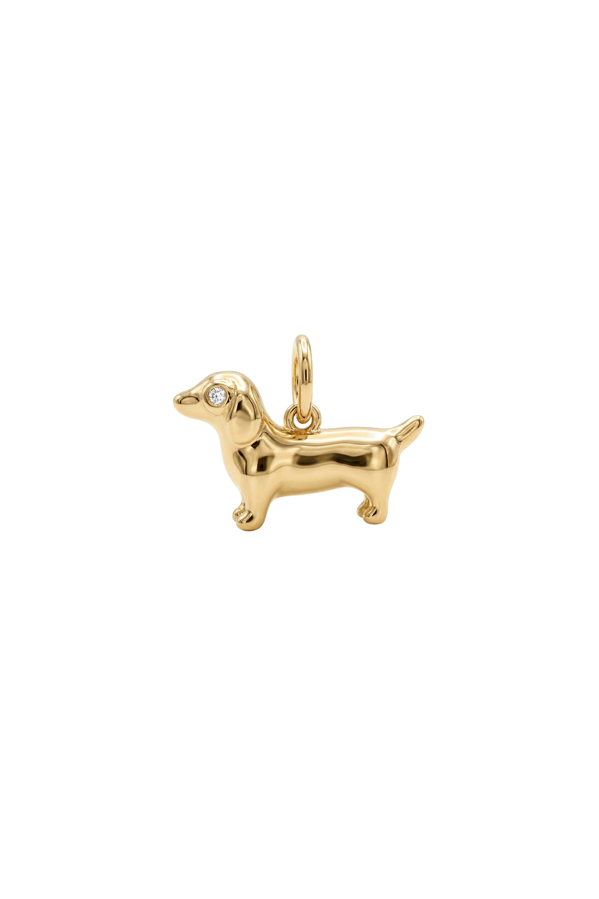 Halskette - Charm - Dackel - Gold