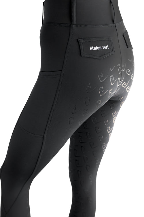 Chacco 2.0 - Leggings Young Riders Fullgrip - Black