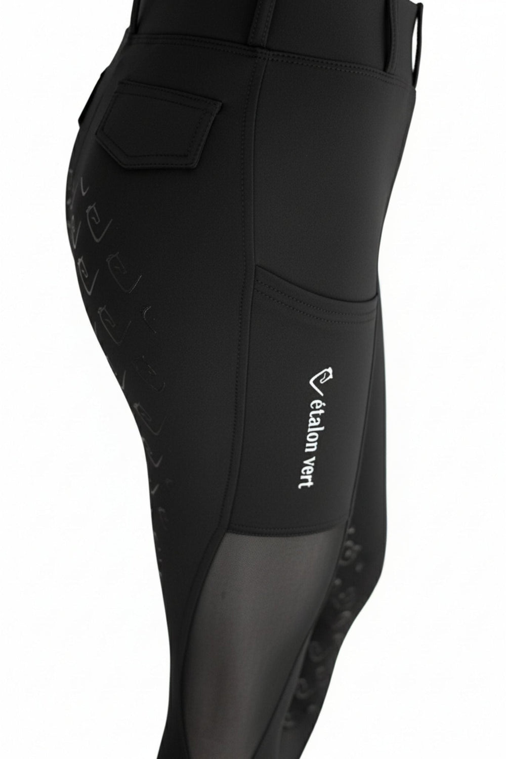 Chacco 2.0 - Fullgrip Leggings - Mesh Summer Edition - Black - Young Riders