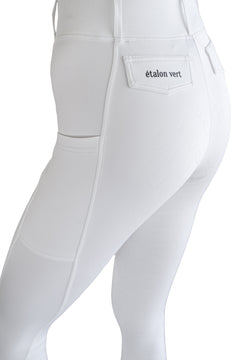 Chacco 2.0 - Turnier-Reitleggings Fullgrip - White