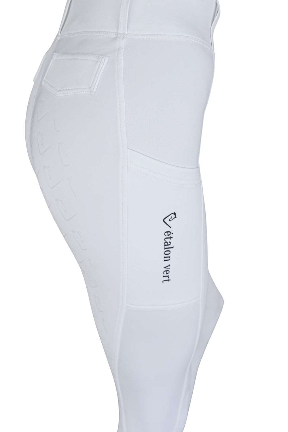 Turnier-Reitleggings Fullgrip - White