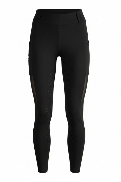 Chacco 2.0 - Leggings Fullgrip - Mesh Summer Edition - Black - Young Riders