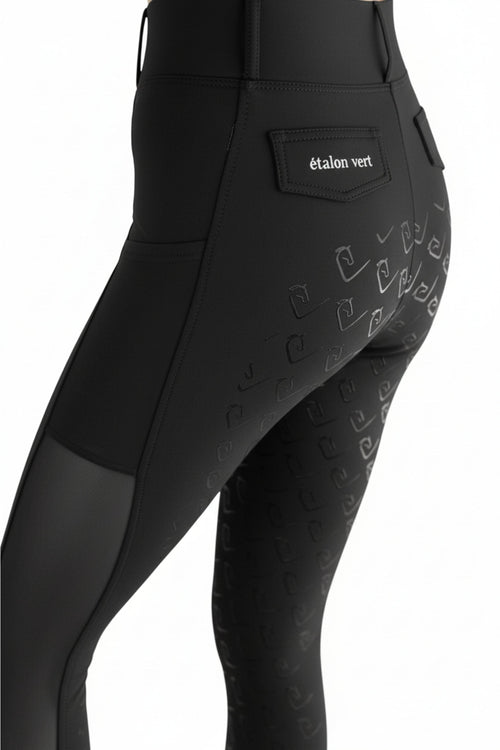 Chacco 2.0 - Leggings Fullgrip - Mesh Summer Edition - Black - Young Riders