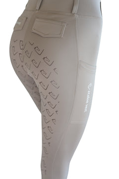 Chacco 2.0 - Compression Leggings Fullgrip - Taupe