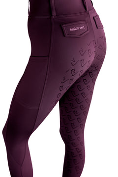 Chacco 2.0 - Leggings Young Riders Fullgrip - Burgundy