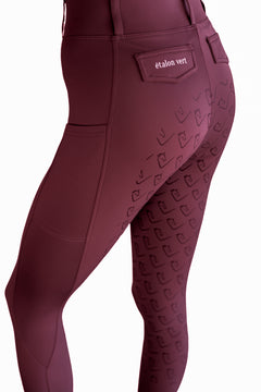 Chacco 2.0 - Leggings Young Riders Fullgrip - Burgundy