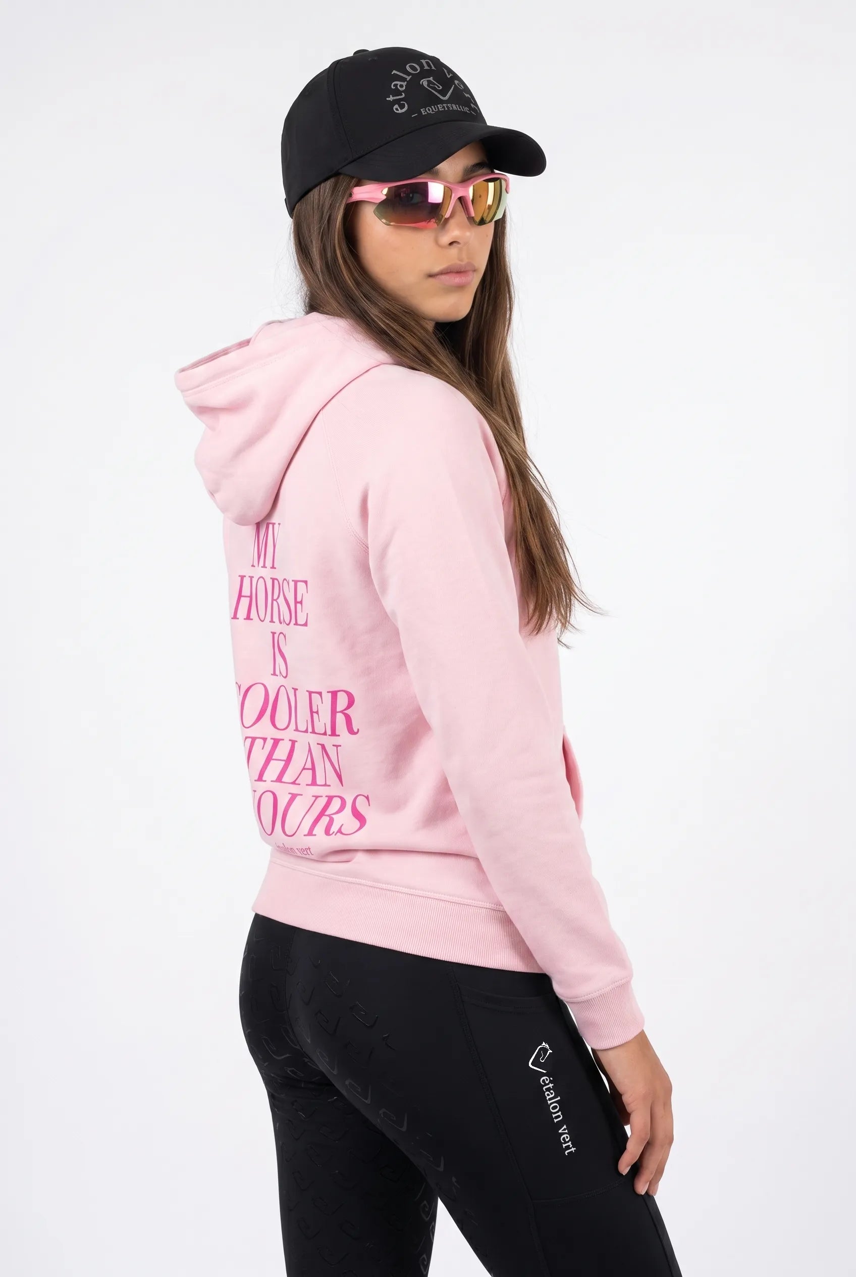 Sweat à capuche Quaterback - Rose bonbon