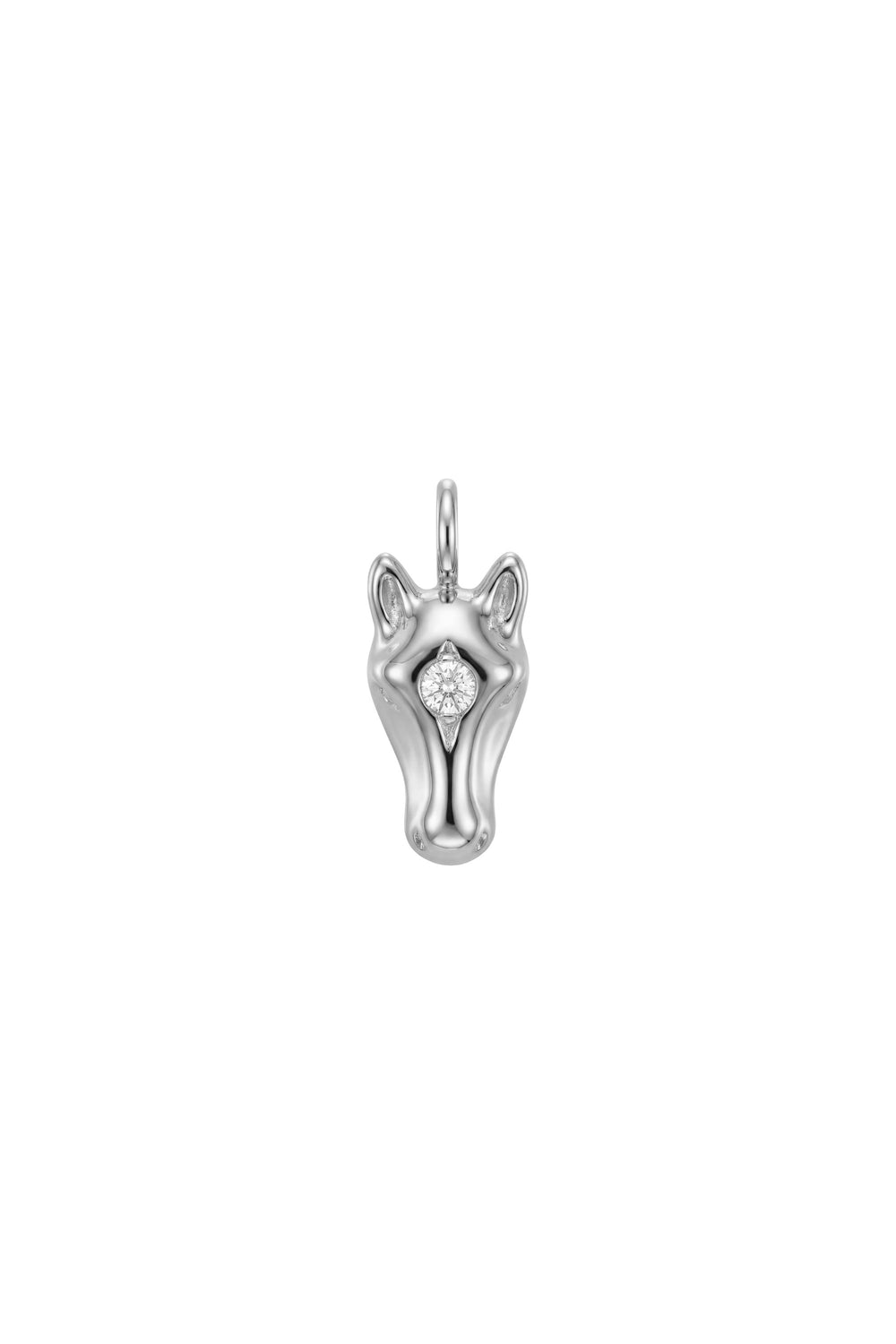 Charm pour collier – Tête de cheval – Argent