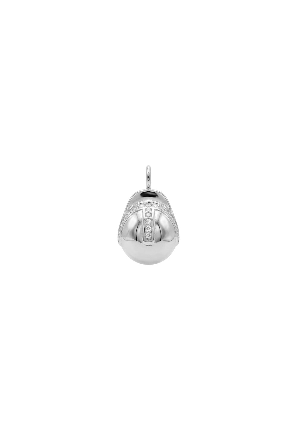 Charm pour collier – Casque – Argent
