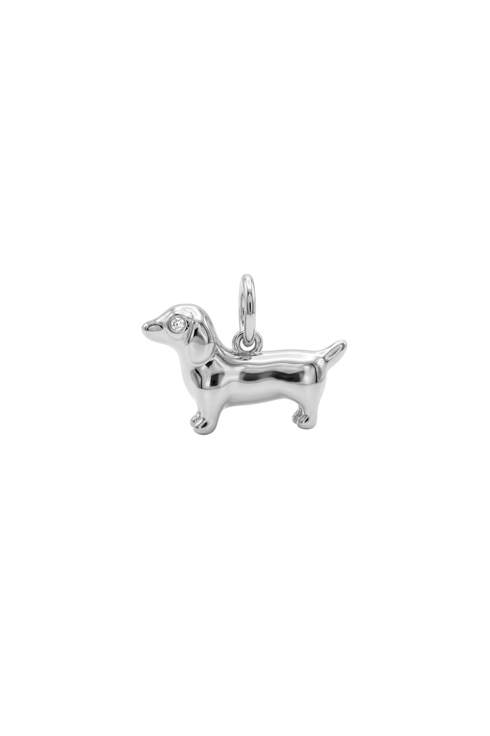 Charm pour collier – Teckel – Argent