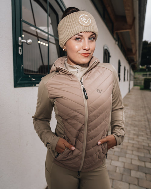 Stirnband Rib Muster - Castellan - Beige