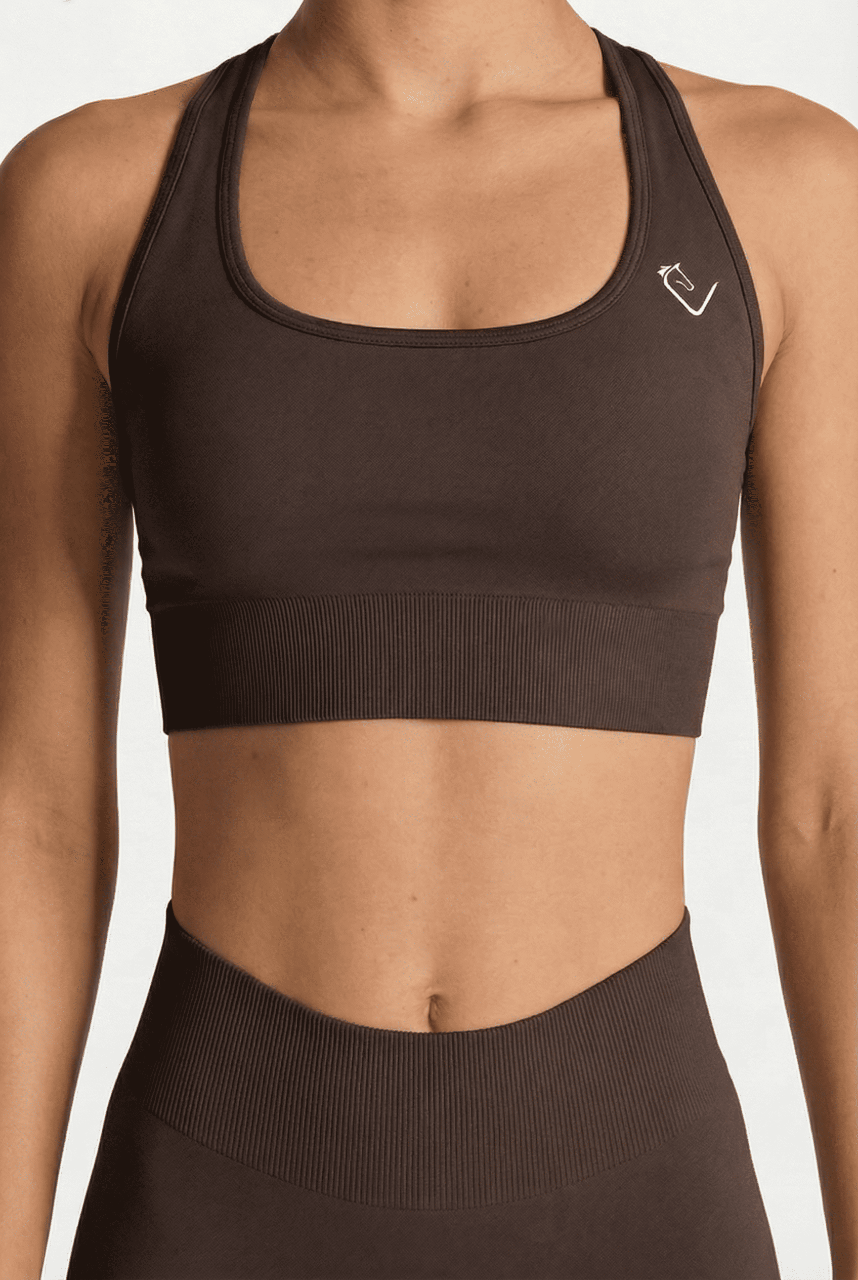 Seamless Sports Bra - Brown
