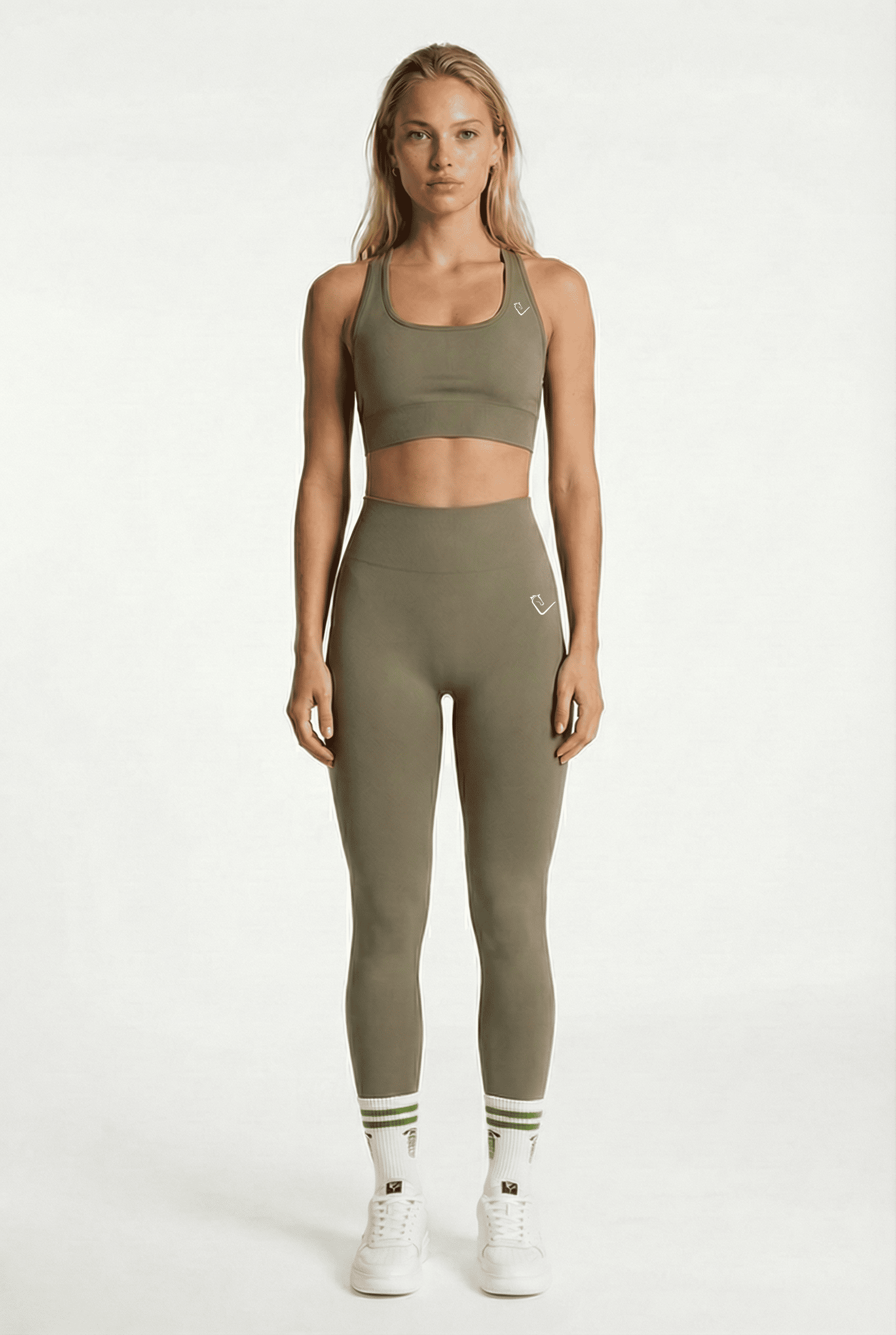 Seamless Sports Bra - Olive