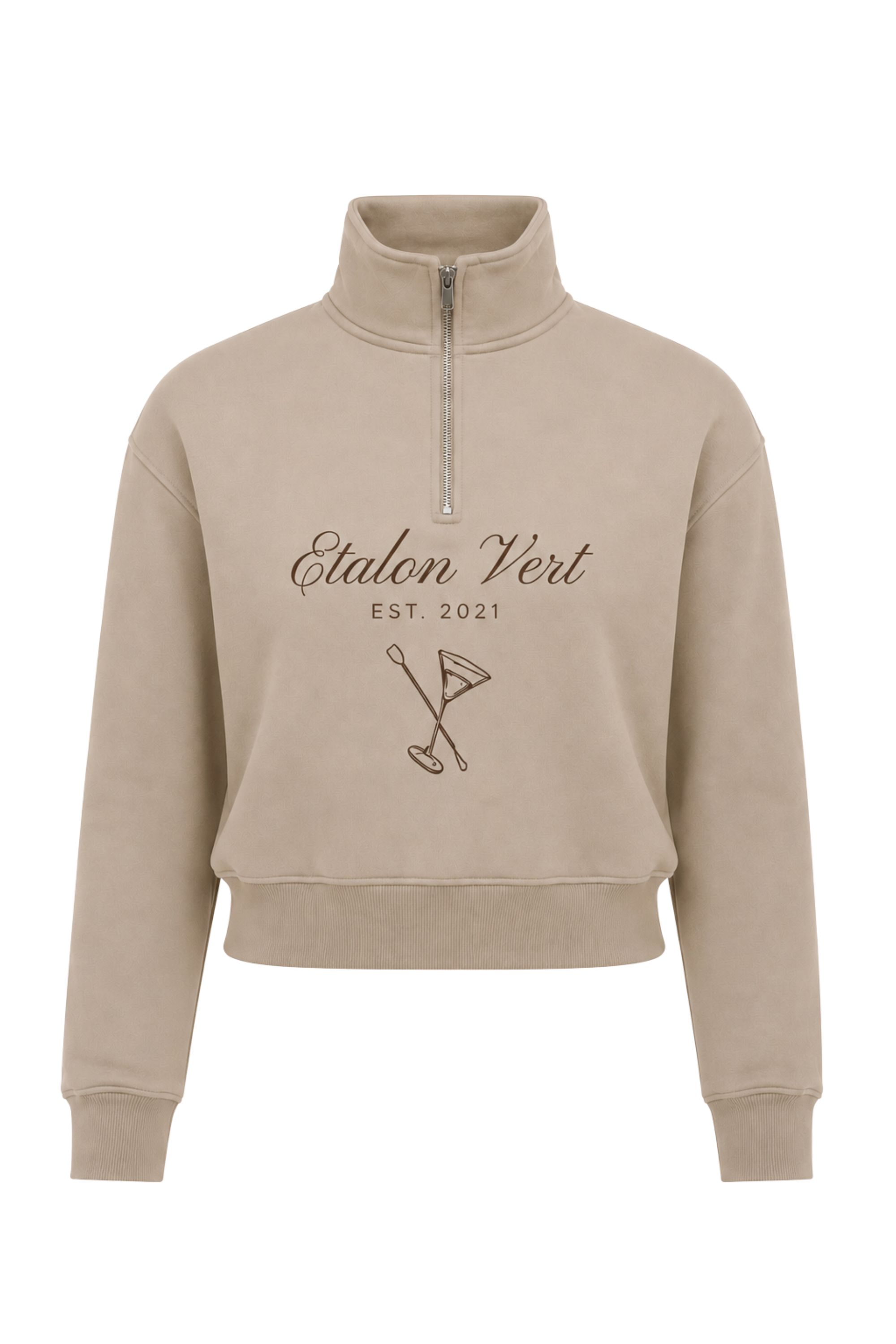 Zip Sweater - Beige