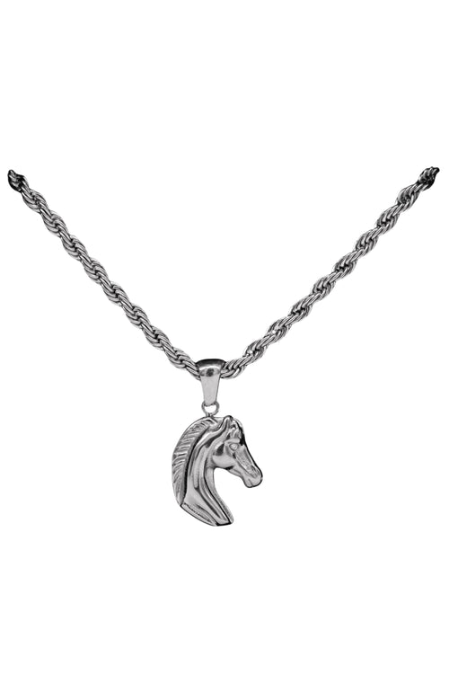Halskette - Pferd - Silver