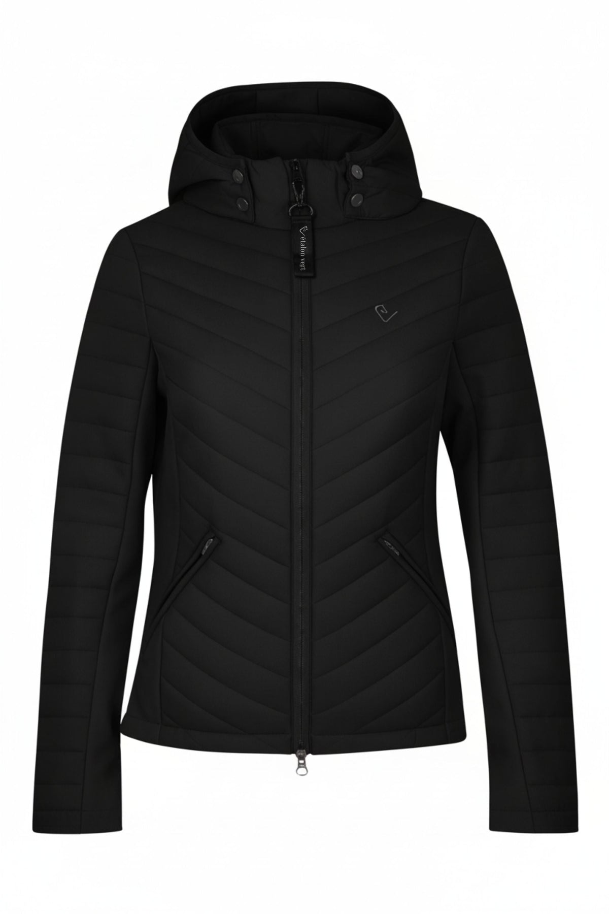 Cassini 3.0 Steppjacke Black – Vorderansicht, Produktform der bisherigen Cassini