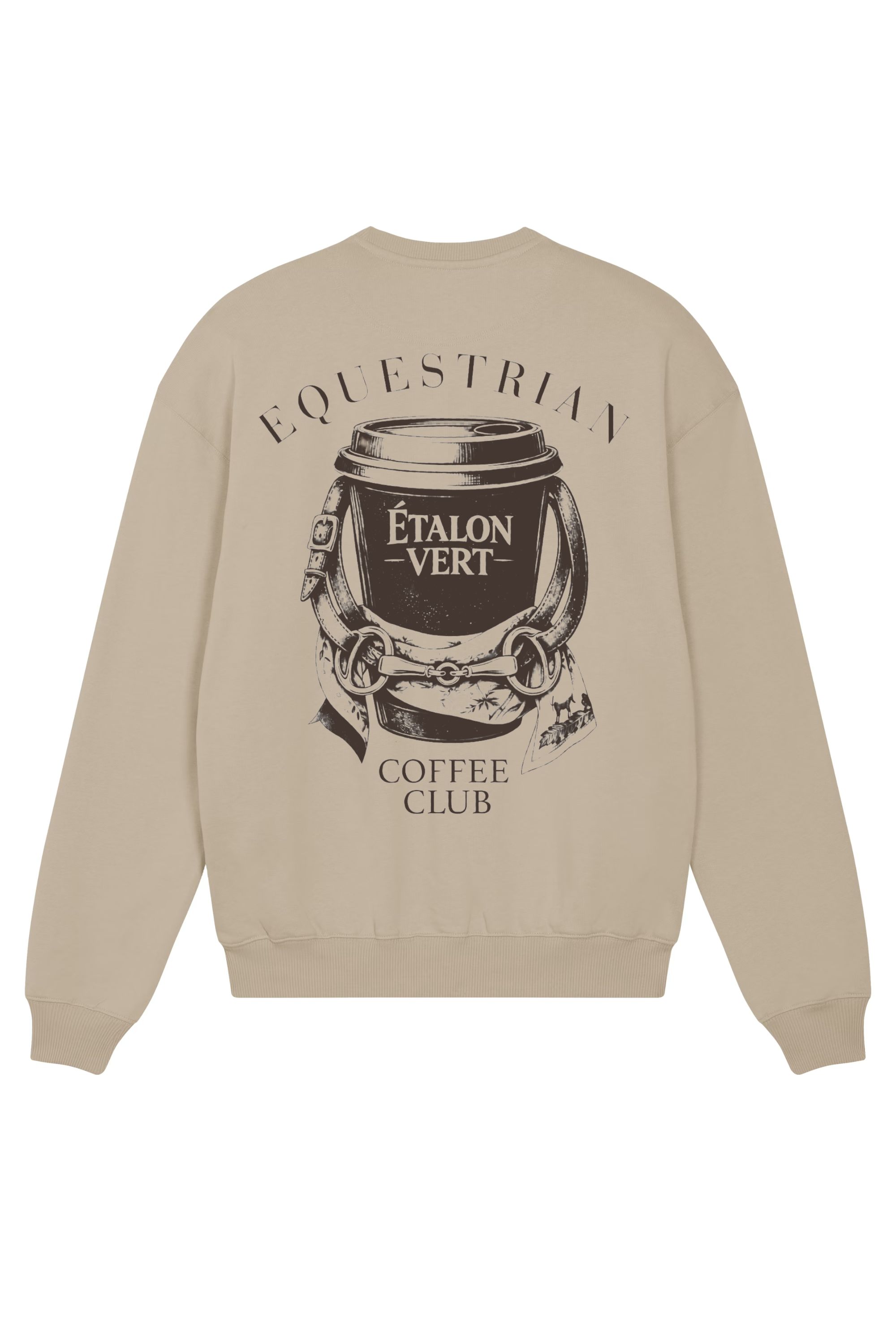 Equestrian Coffee Club Sweater - Coffee