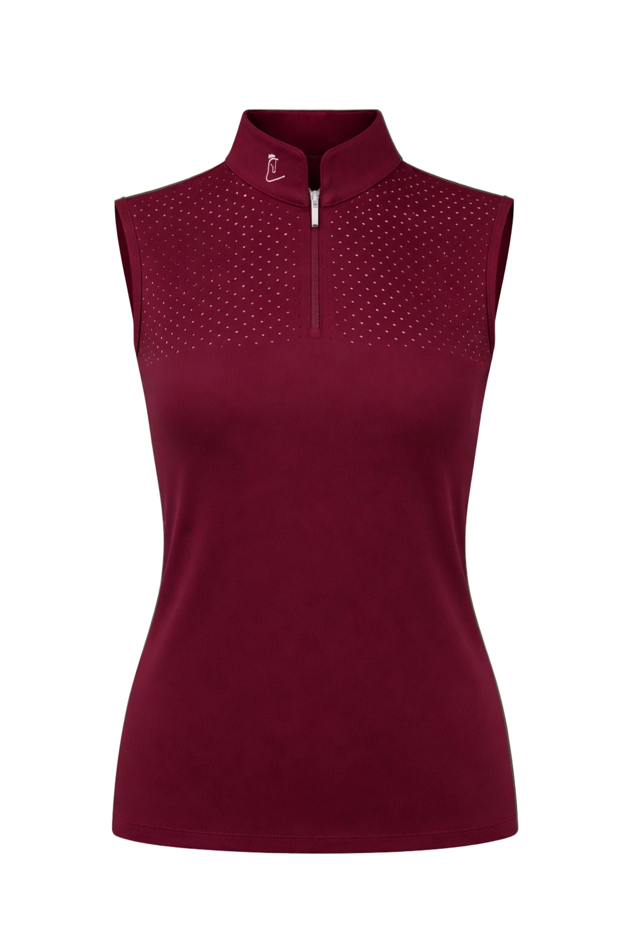 Funktionsshirt Star Gold Sleeveless perforiert - Burgundy