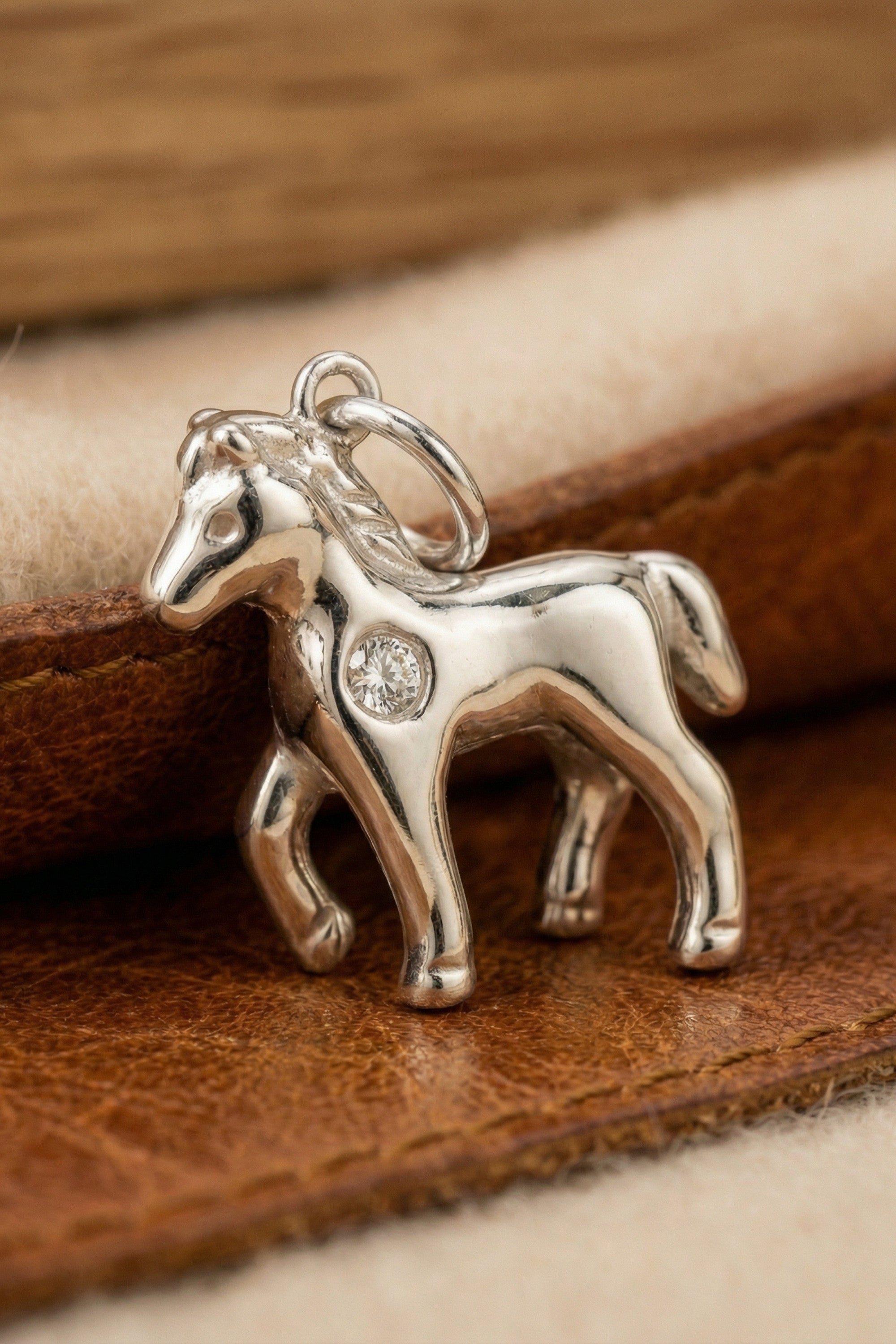 Halskette - Charm - Fohlen - Silber