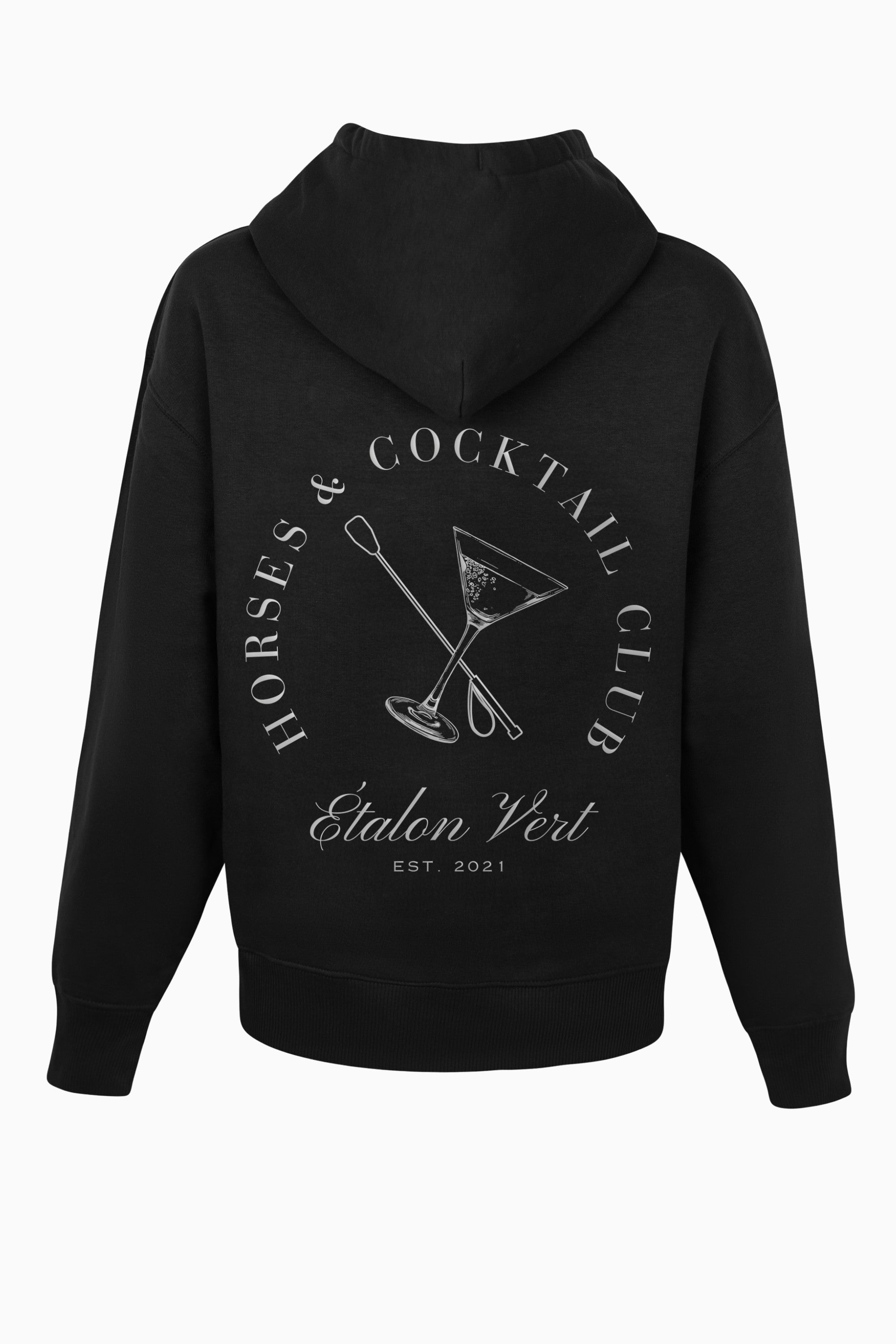 Pharos 2.0 Oversize Fit Hoodie - Horses & Cocktail Special Edition- Silver/Black