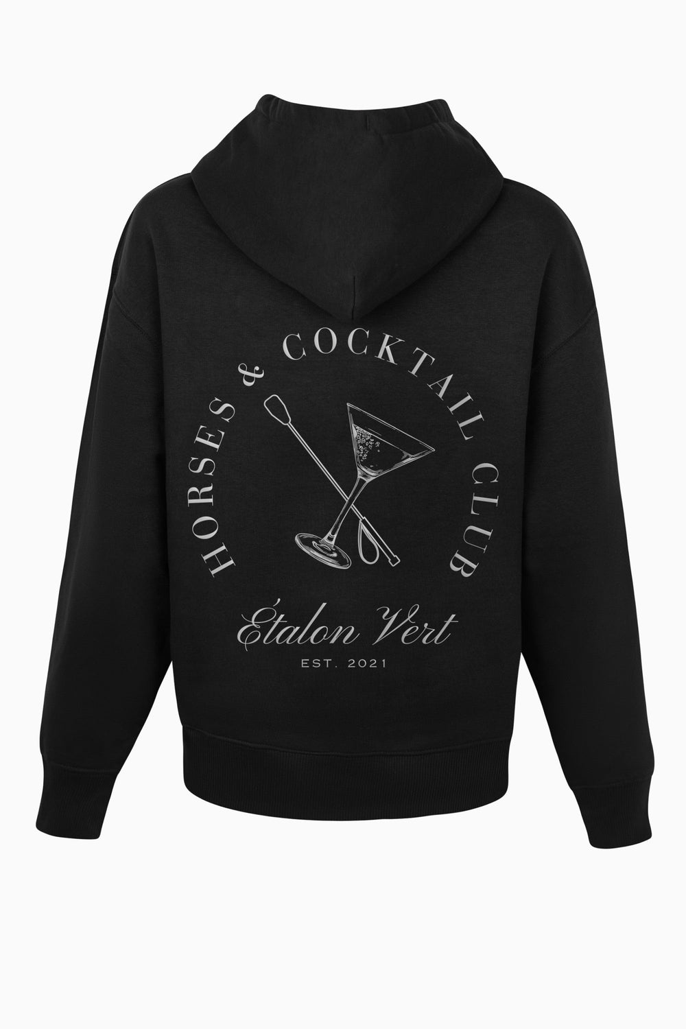 Pharos 2.0 Oversize Fit Hoodie - Horses & Cocktail Special Edition- Silver/Black
