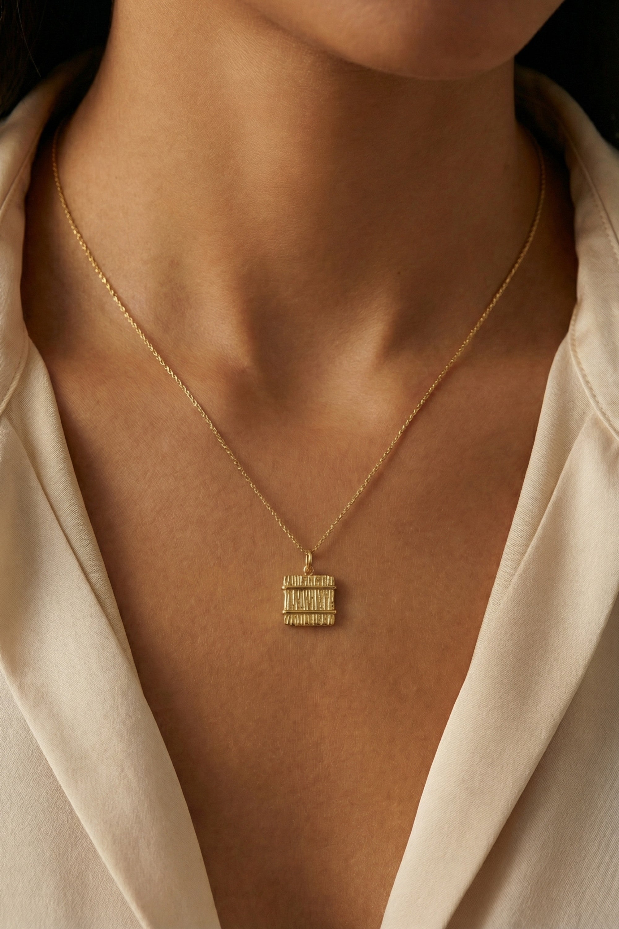Halskette - Charm - Heu - Gold