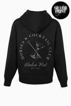 Pharos 2.0 Oversize Fit Hoodie - Horses & Cocktail Special Edition- Silver/Black